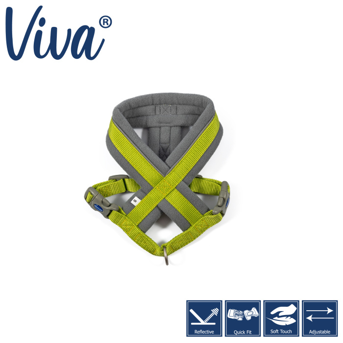 Ancol Viva Padded Harness - Lime Main Image