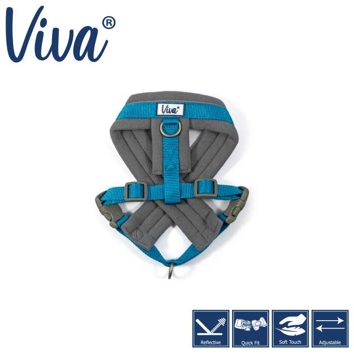 Ancol Viva Padded Harness - Blue Main Image