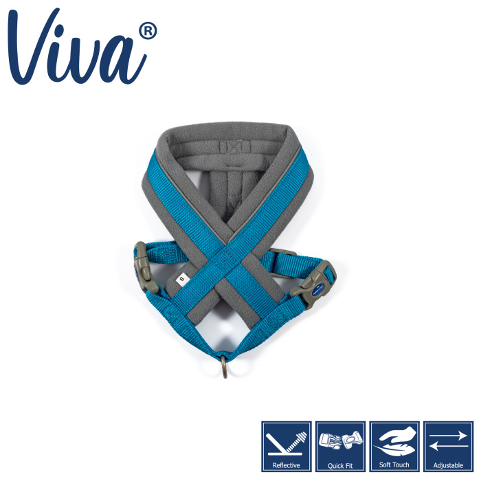 Ancol Viva Padded Harness - Blue Main Image