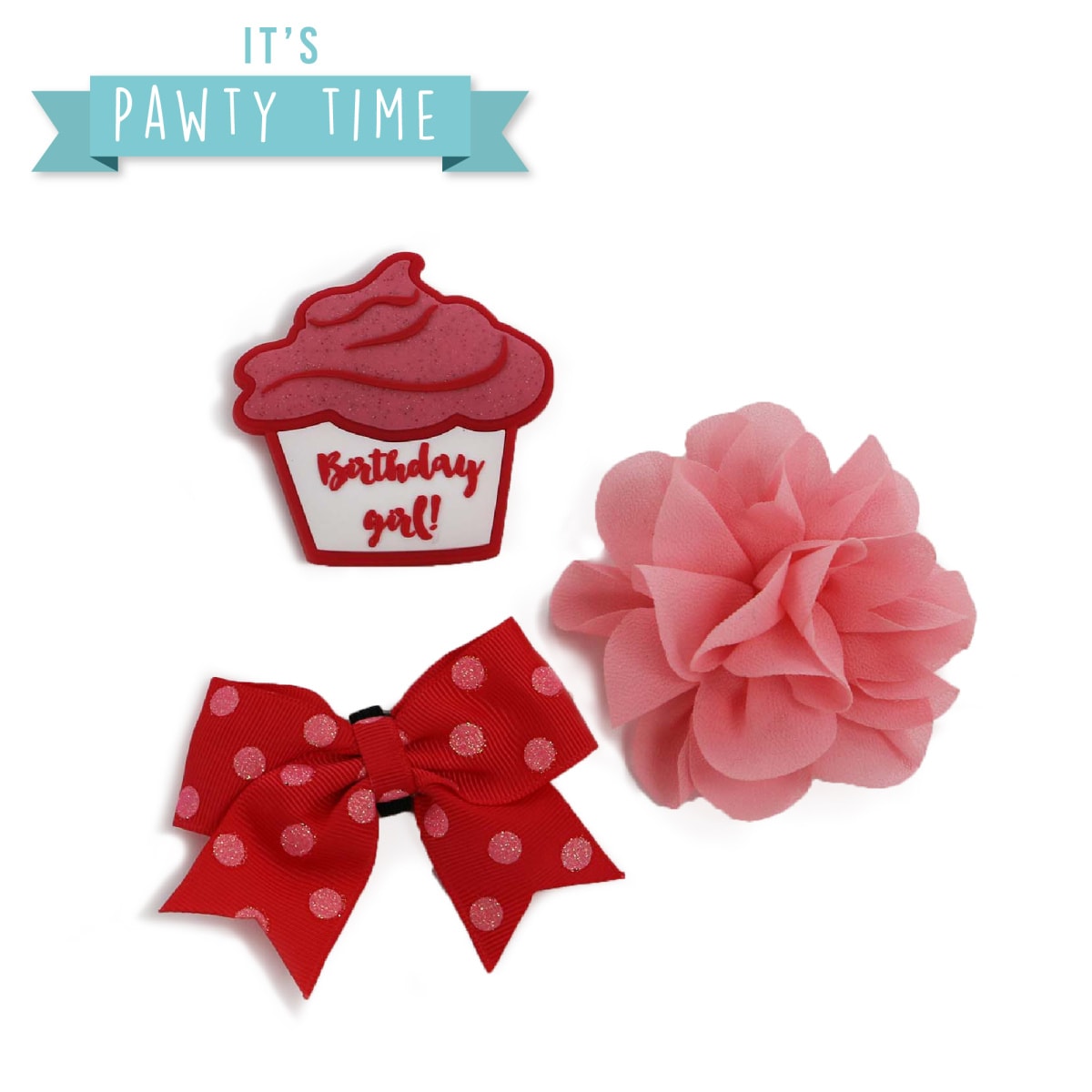Pawty Its My Birthday Accessories - Pink Main Image
