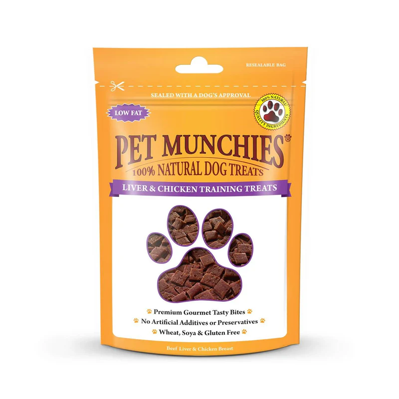 1926-Chicken-Liver-TT-50g-FOP Pet Munchies Training Treats 50g - Liver and Chicken - Image 1