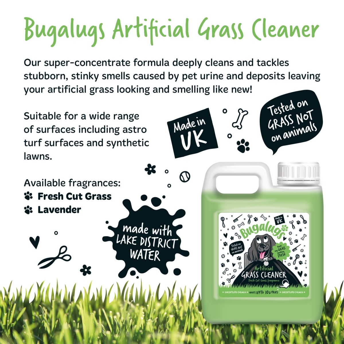 Bugalugs - Artificial Grass Cleaner (Cut Grass) 1Ltr Main Image