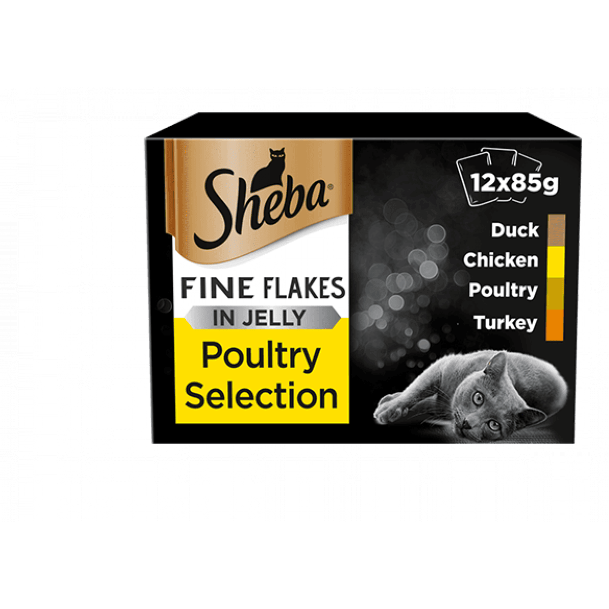 Sheba FF Poultry Selection in Jelly 12 x 85g Product Image
