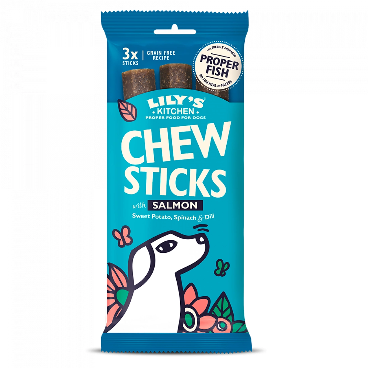 Lily’s Kitchen Dog – Chew Sticks – Salmon – Pawfect Supplies Ltd Product Image