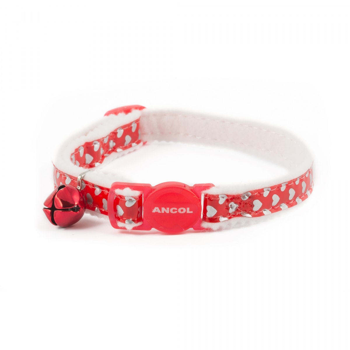 Ancol Cat Collar – Reflective Heart Red – Pawfect Supplies Ltd Product Image