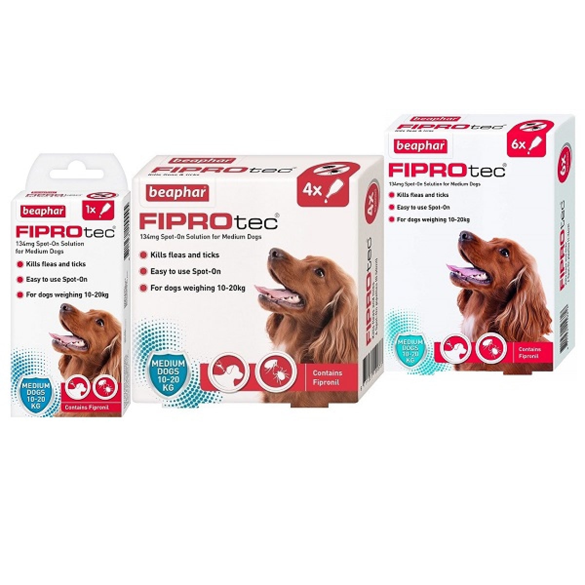 Beaphar – FIPROtec Spot On Medium Dog – Pawfect Supplies Ltd Product Image