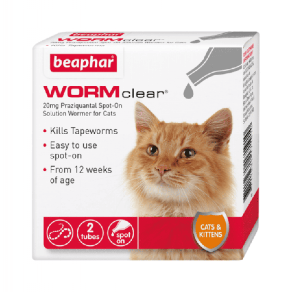 Beaphar – Wormclear Spot on for Cats – Pawfect Supplies Ltd Product Image