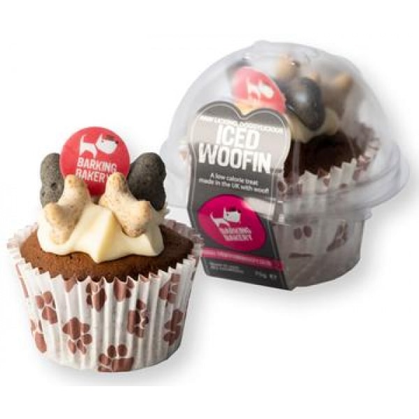 Barking Bakery Cupcake – Pink Iced Vanilla Cupcake – Pawfect Supplies Ltd Product Image