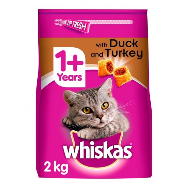 Whiskas Dry Cat Food Adult 1+ Tuna 2kg – Pawfect Supplies Ltd Product Image