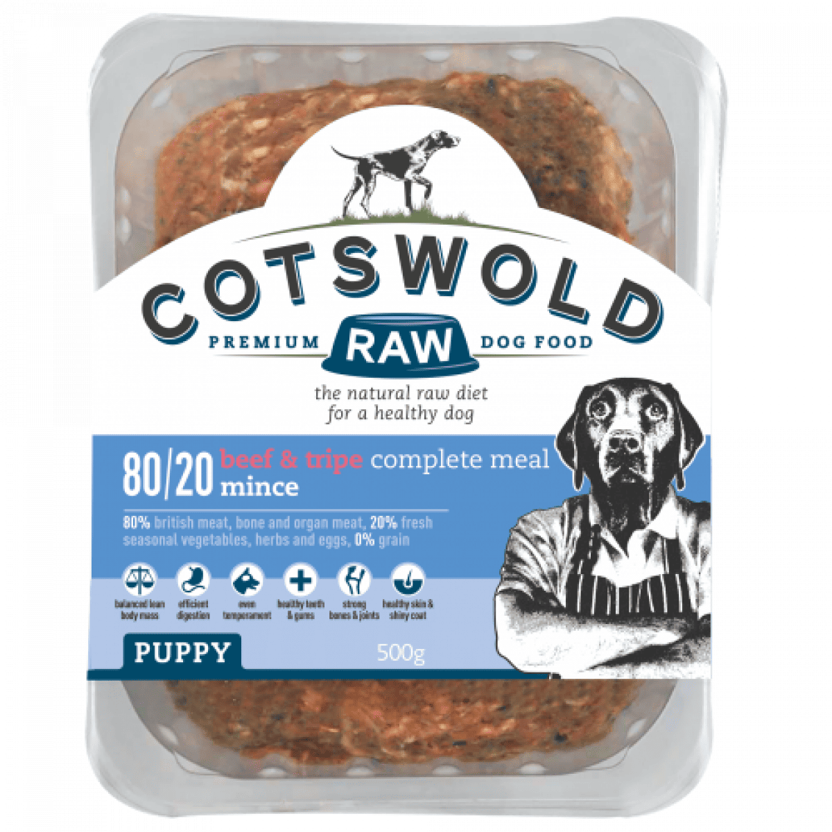 Cotswold Puppy Beef & Tripe 500g Main Image