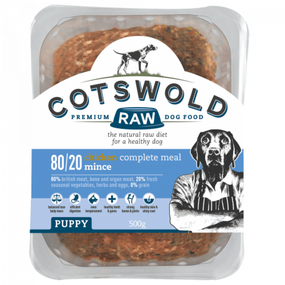 Cotswold Puppy Mince Chicken 500g Main Image