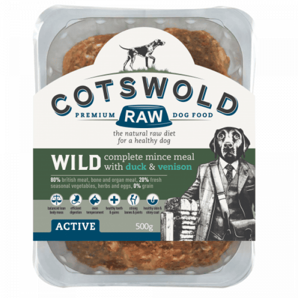 Cotswold Raw – Active Sausage Beef 1kg – Pawfect Supplies Ltd Product Image