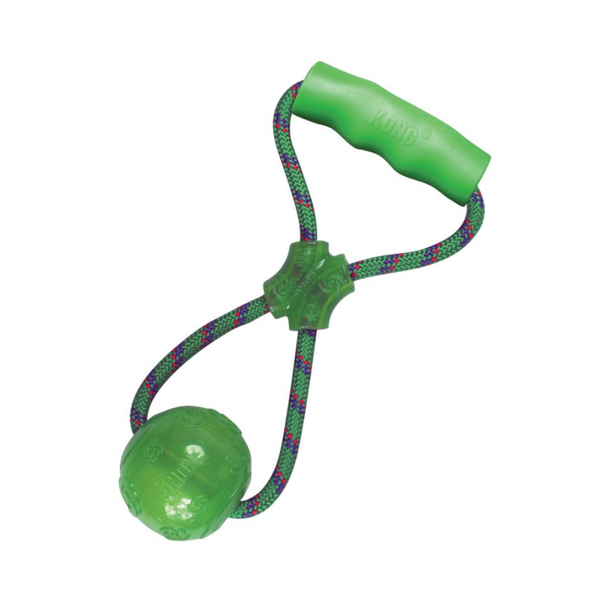 Kong – Squeeze Ball with Rope Medium – Pawfect Supplies Ltd Product Image