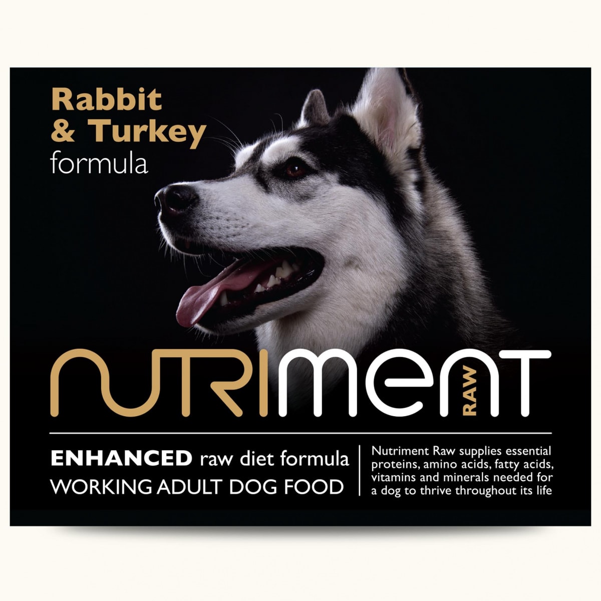 Nutriment – Adult Rabbit & Turkey Formula 500g – Pawfect Supplies Ltd Product Image