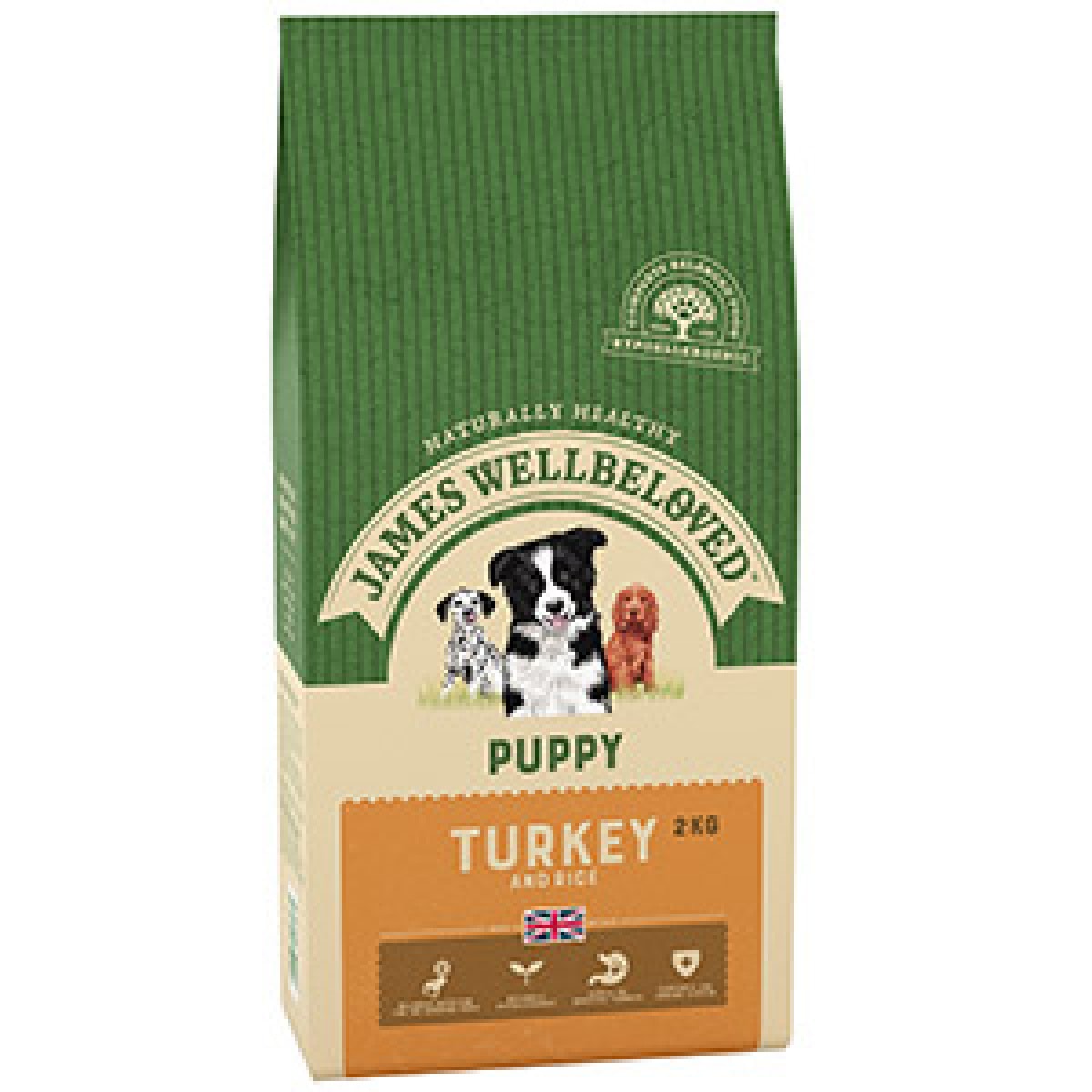 James Wellbeloved – Turkey Puppy 2kg – Pawfect Supplies Ltd Product Image