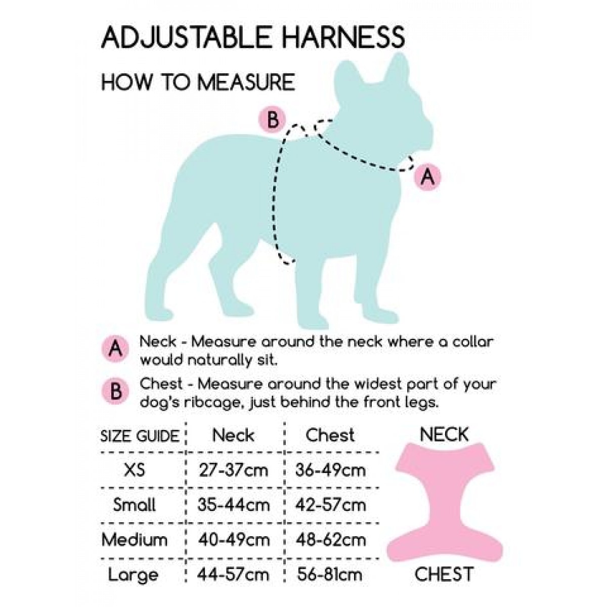 Adjustable Harness – Bee Kind – Pawfect Supplies Ltd Product Image