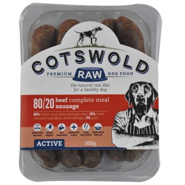 Cotswold Raw – Active Sausage Turkey 1kg – Pawfect Supplies Ltd Product Image