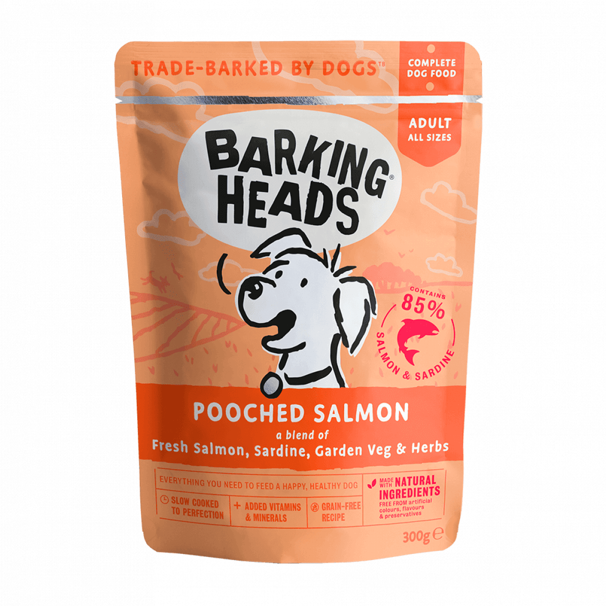 Barking Heads Pooched Salmon 300g Main Image