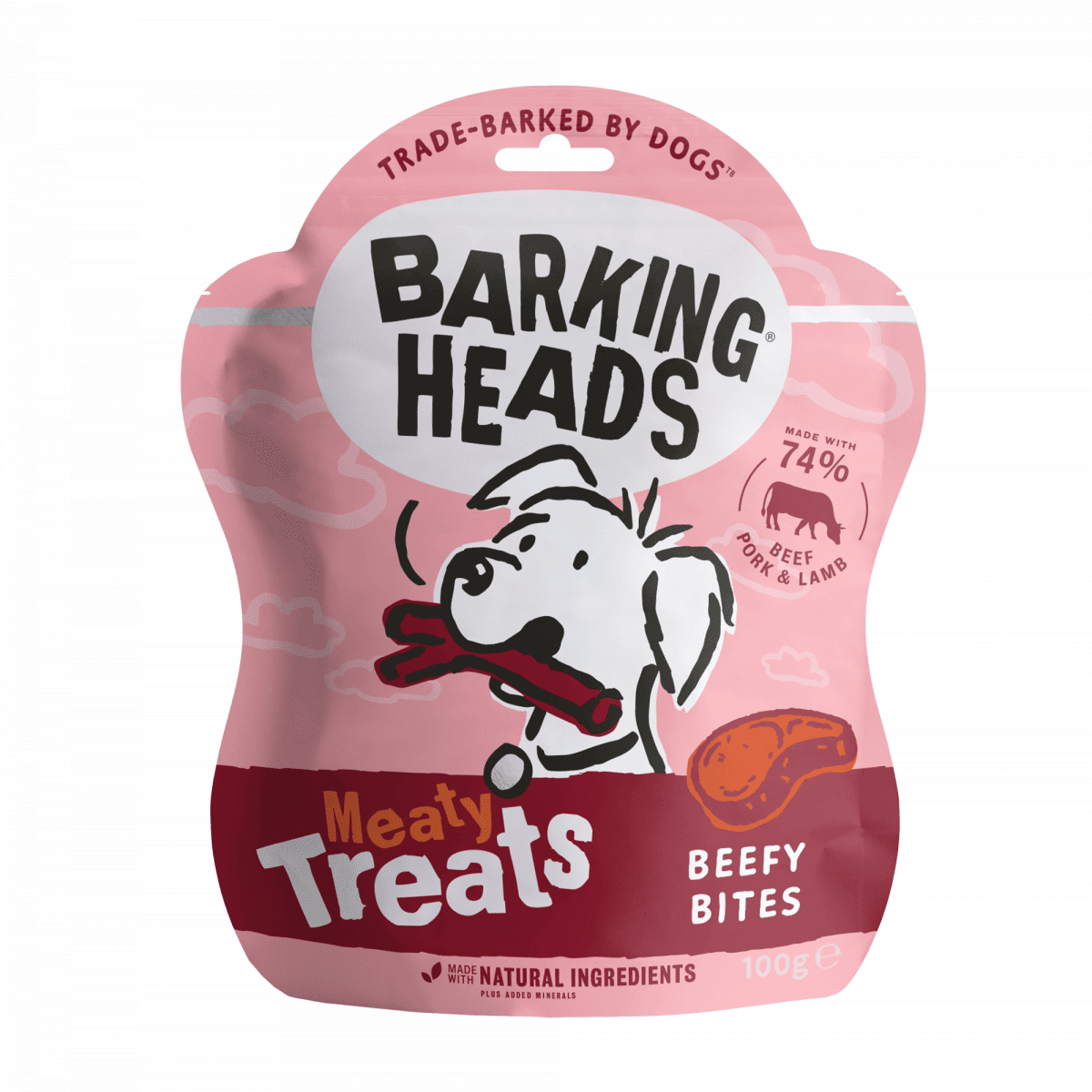 Barking Heads Beefy Bites 100g – Pawfect Supplies Ltd Product Image
