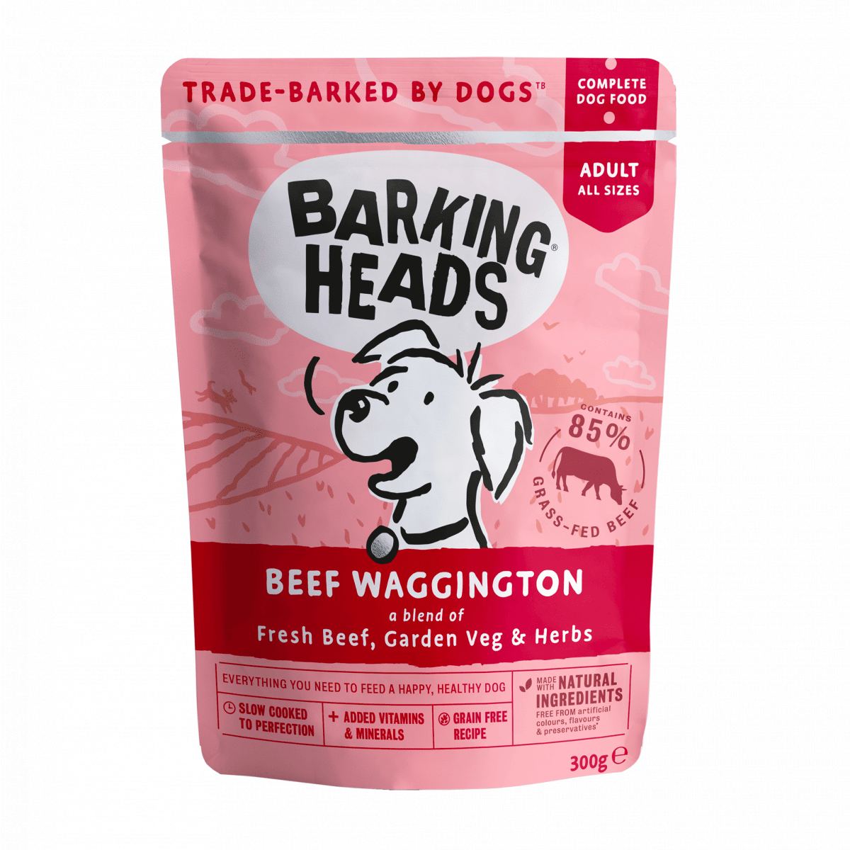 Barking Heads Beef Waggington 300g Main Image
