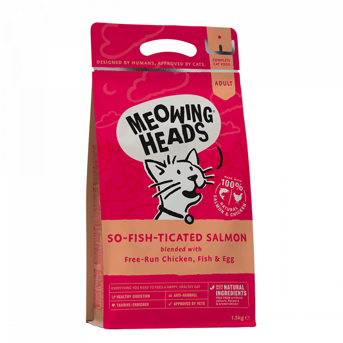 Meowing Heads – So-Fish-Ticated Salmon 1.5kg – Pawfect Supplies Ltd Product Image