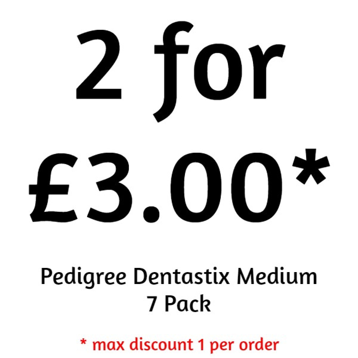 Pedigree Dentastix Medium x 7 – Pawfect Supplies Ltd Product Image