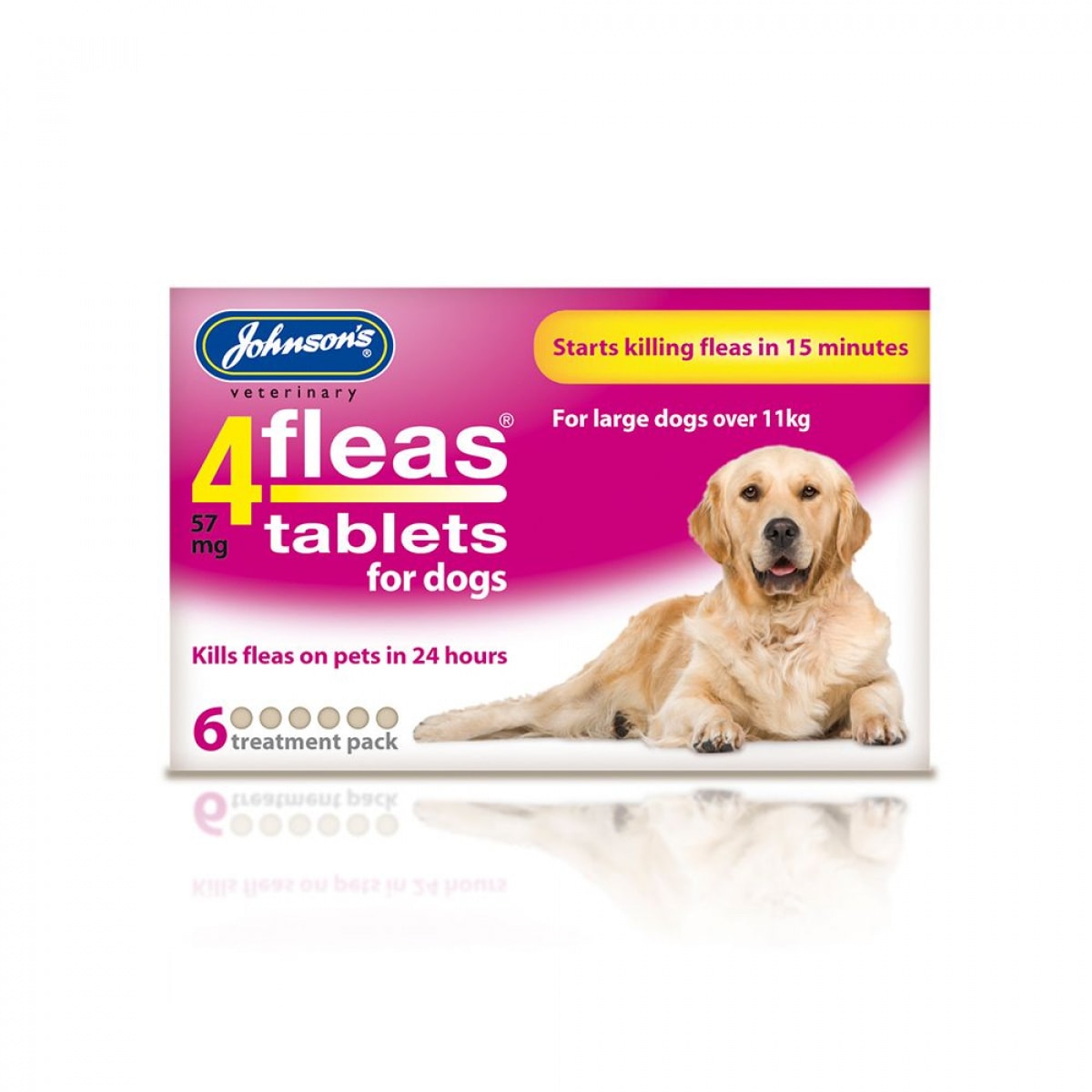 Johnson’s – 4Fleas Large Dog 6 Tablets – Pawfect Supplies Ltd Product Image