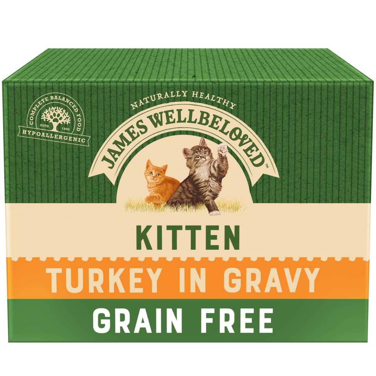 James Wellbeloved – Kitten Turkey & Gravy 12 x 85g – Pawfect Supplies Ltd Product Image