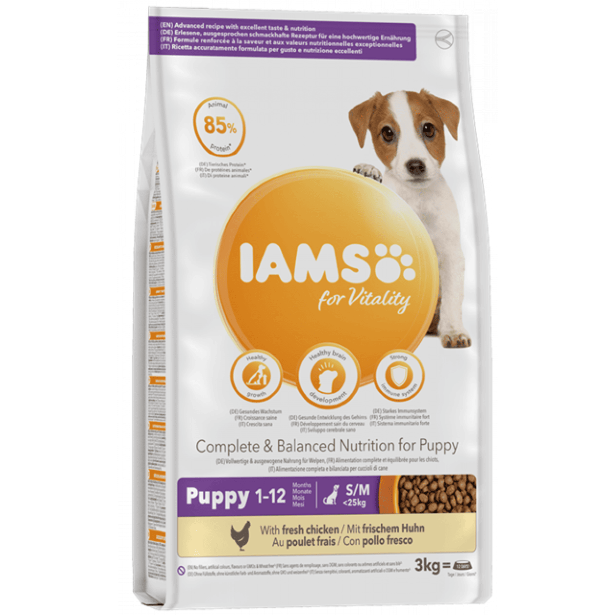 IAMS Vitality Puppy with Fresh Chicken 12kg – Pawfect Supplies Ltd Product Image