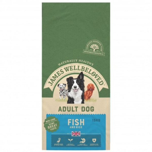 James Wellbeloved – Adult Fish 15kg – Pawfect Supplies Ltd Product Image