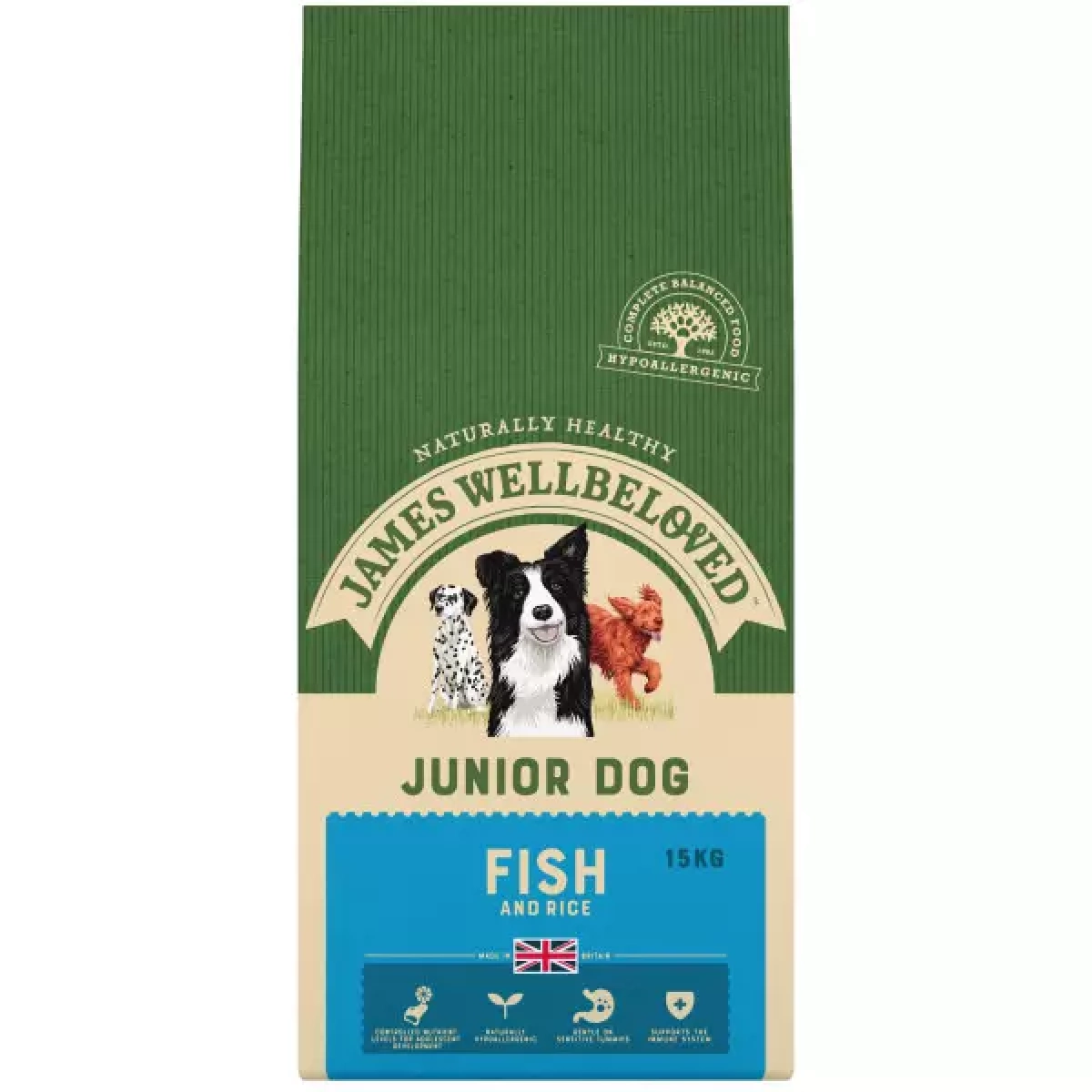 James Wellbeloved – Junior Fish 15kg – Pawfect Supplies Ltd Product Image