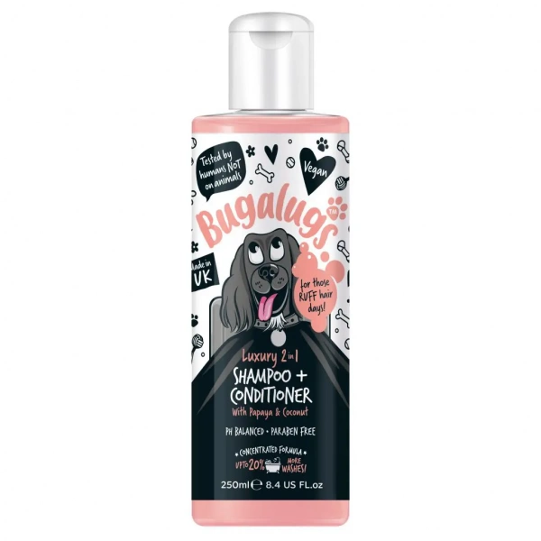 Bugalugs – Flea and Tick Dog Shampoo 250ml – Pawfect Supplies Ltd Product Image