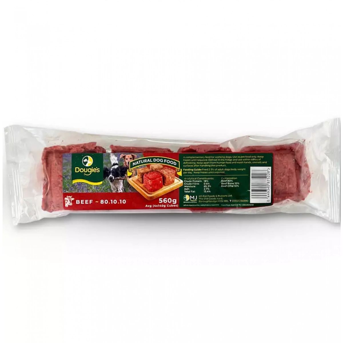 Dougie’s 80/10/10 – Beef 140g – Pawfect Supplies Ltd Product Image