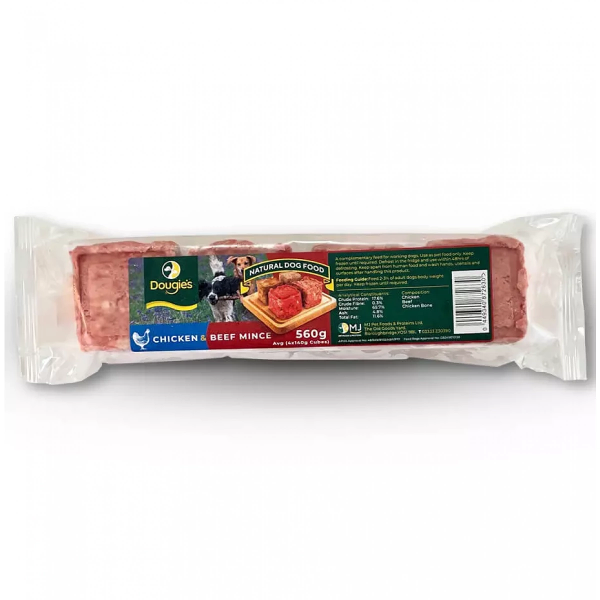 Dougie’s – Chicken & Beef Mince 140g – Pawfect Supplies Ltd Product Image