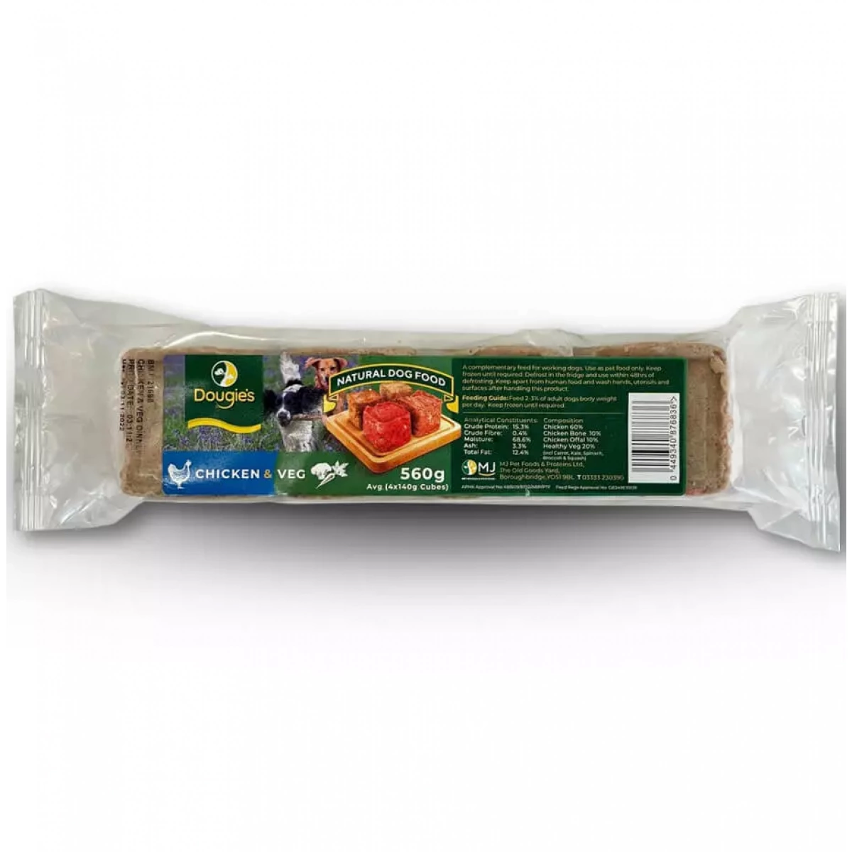 Dougie’s 80/20 – Chicken with Veg 140g – Pawfect Supplies Ltd Product Image