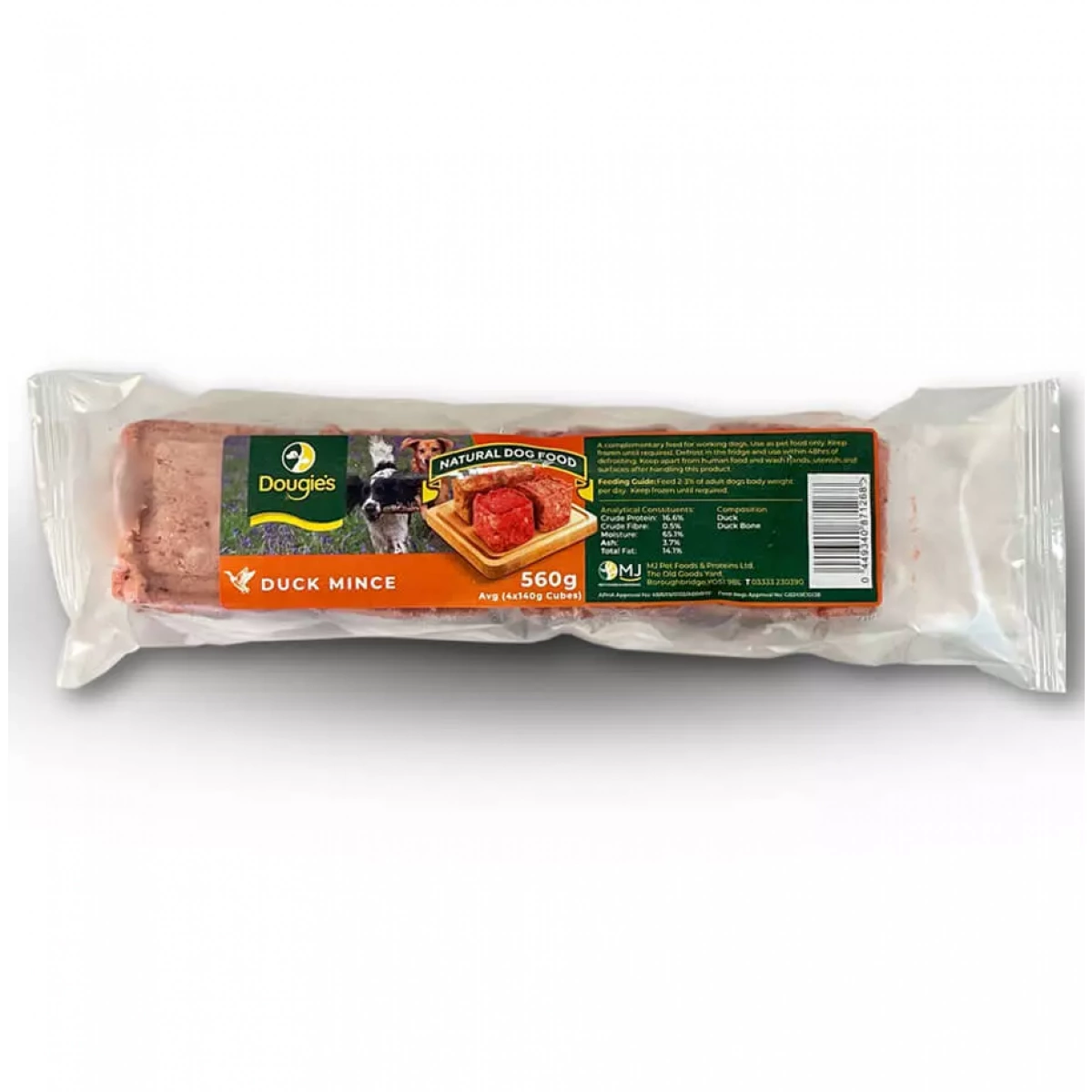 Dougie’s – Duck Mince 140g – Pawfect Supplies Ltd Product Image