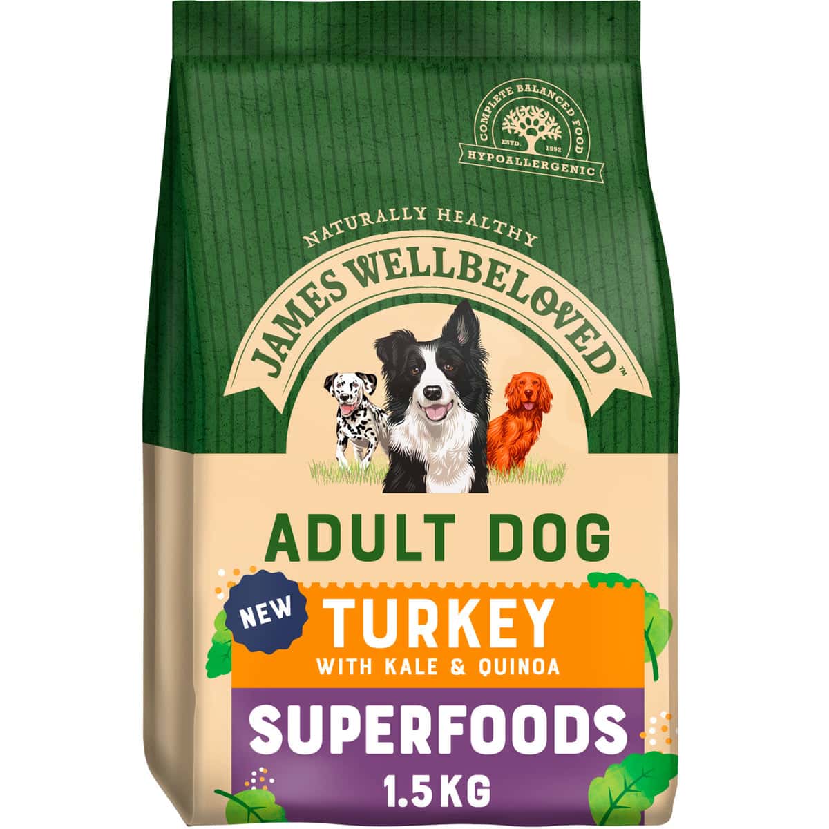 James Wellbeloved Superfoods – Adult Turkey – Pawfect Supplies Ltd Product Image
