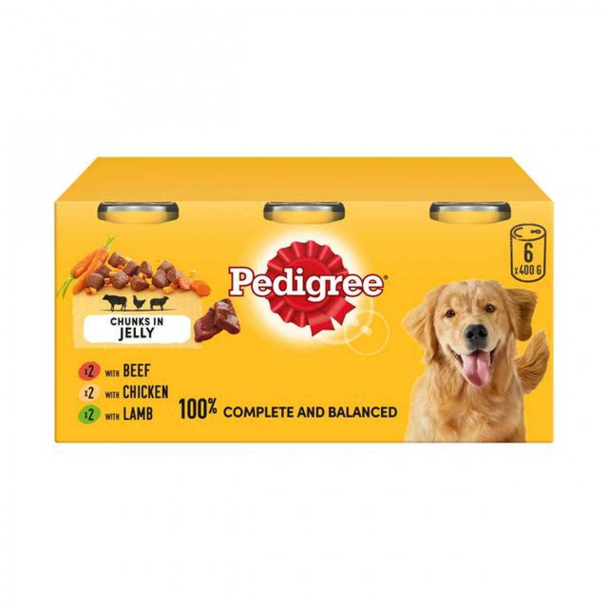 Pedigree Can Mixed In Jelly 6 x 400g Main Image