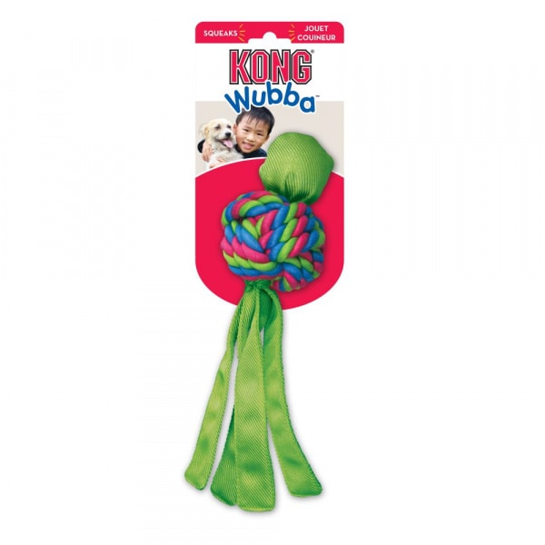 Kong Wubba Weaves with Rope – Small – Pawfect Supplies Ltd Product Image