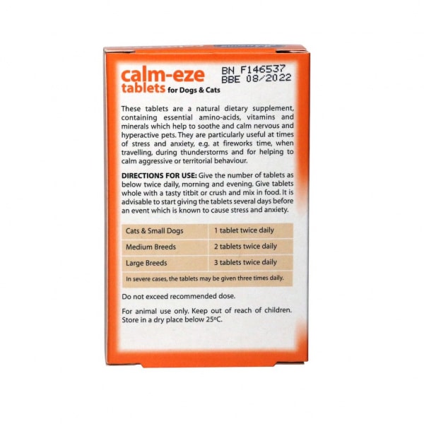 Calm-Eze Tablets 36 Tablets – Pawfect Supplies Ltd Product Image