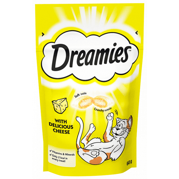 Dreamies Cheese 60g – Pawfect Supplies Ltd Product Image