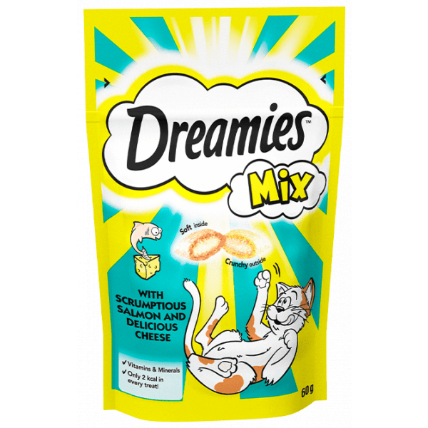 Dreamies Cheese and Beef Mix 60g – Pawfect Supplies Ltd Product Image