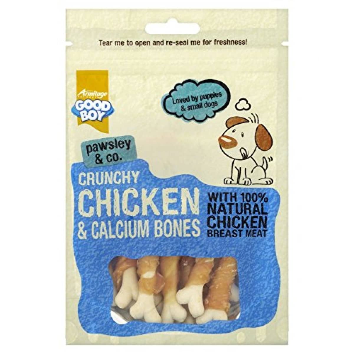 Good Boy – Deli Chicken Calcium Bones 100g – Pawfect Supplies Ltd Product Image