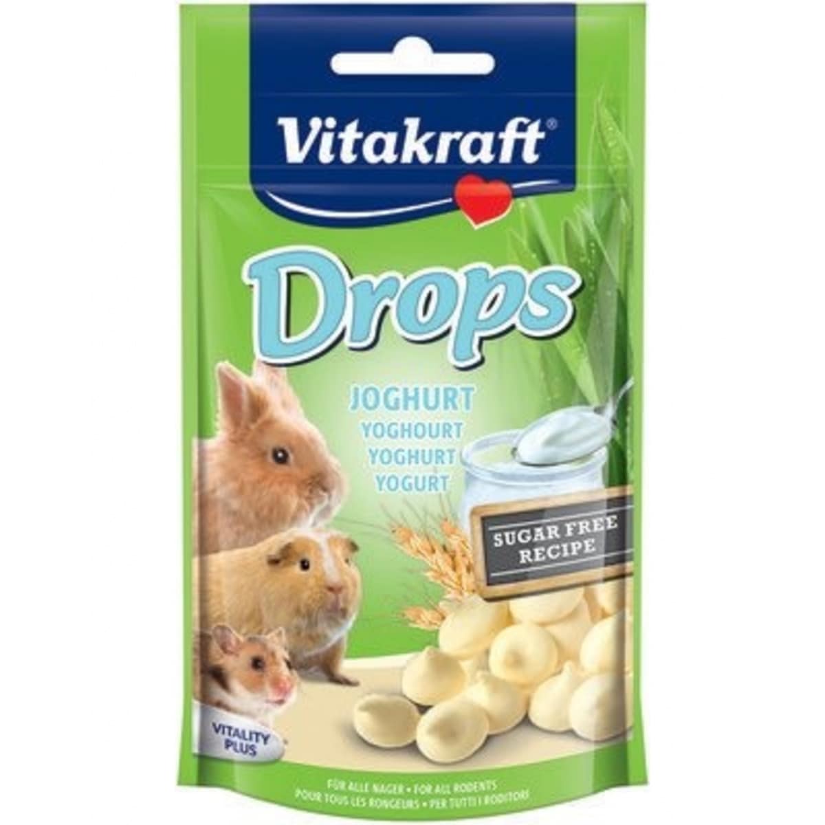 Vitakraft Small Animal Drops 75g - Yoghurt Main Image