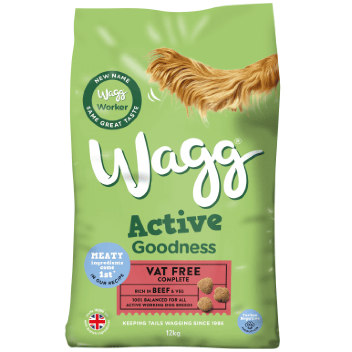 Wagg Active Goodness Beef 12kg – Pawfect Supplies Ltd Product Image