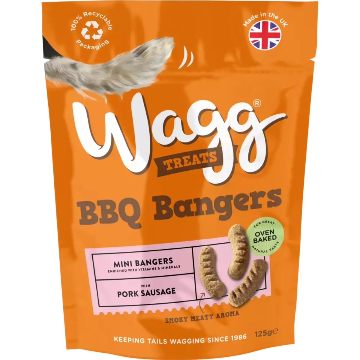 Wagg Dog Treats - BBQ Bangers 125g Main Image
