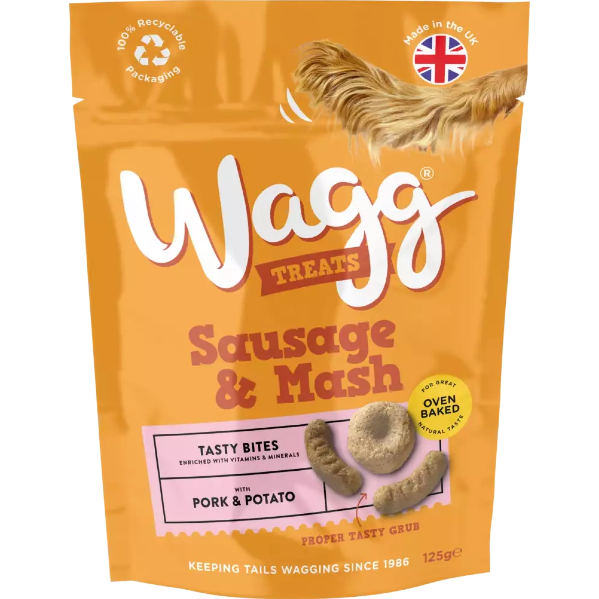 Wagg Dog Treats - Sausage & Mash 125g Main Image