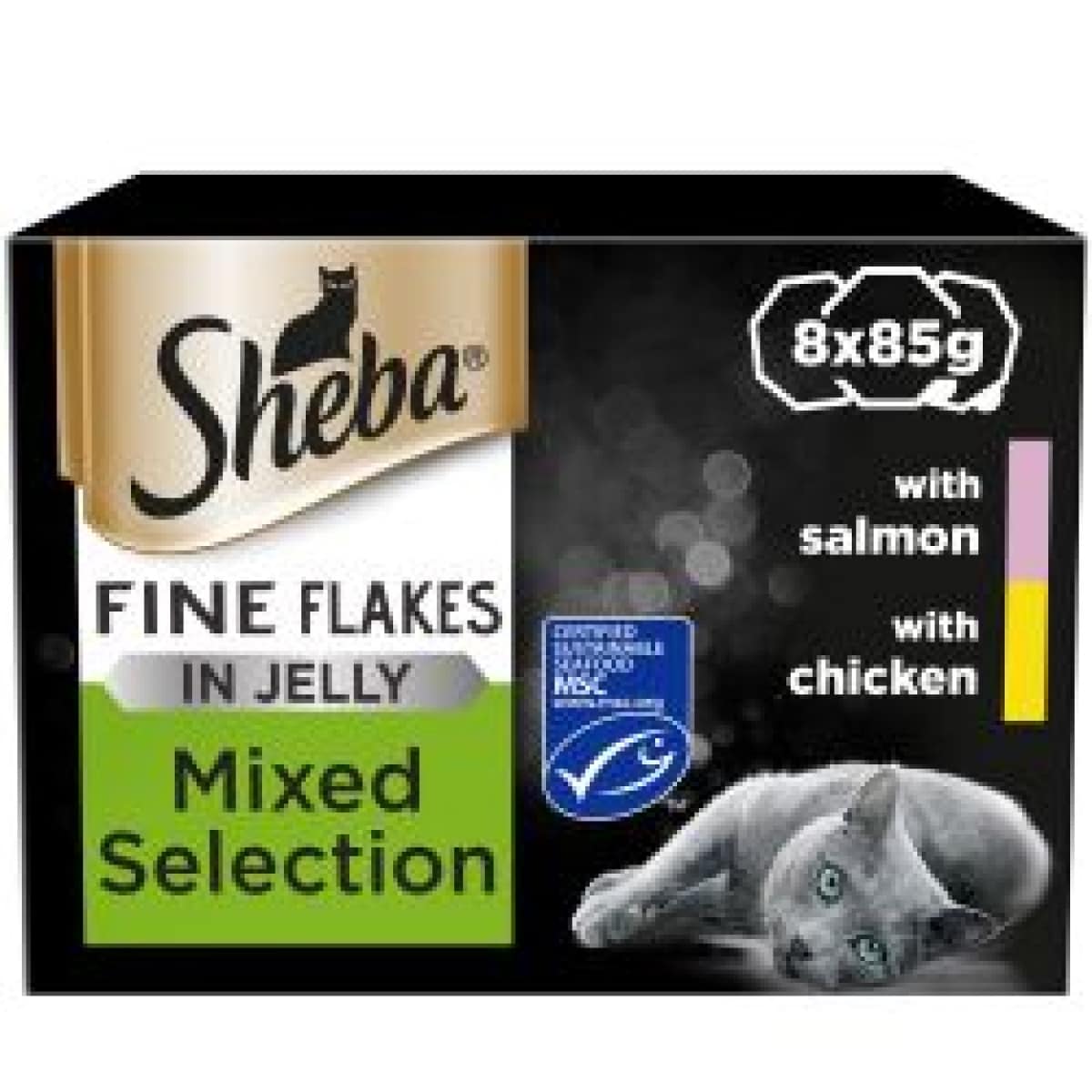 Sheba Alu Fine Flakes in Jelly 8 x 85g Main Image
