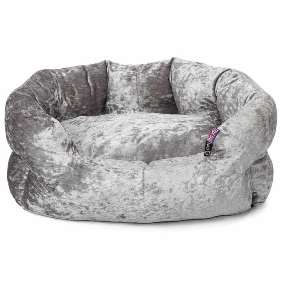 Bellagio Dog Bed - Crushed Silver Main Image