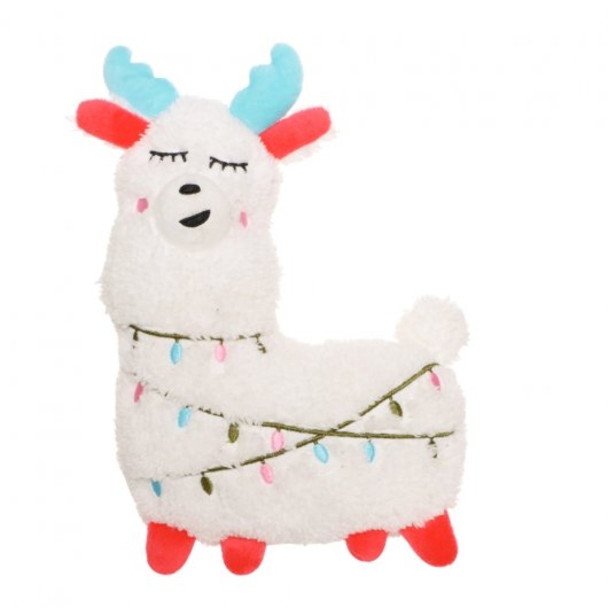 Festive Plush Llama Dog Toy Large Main Image